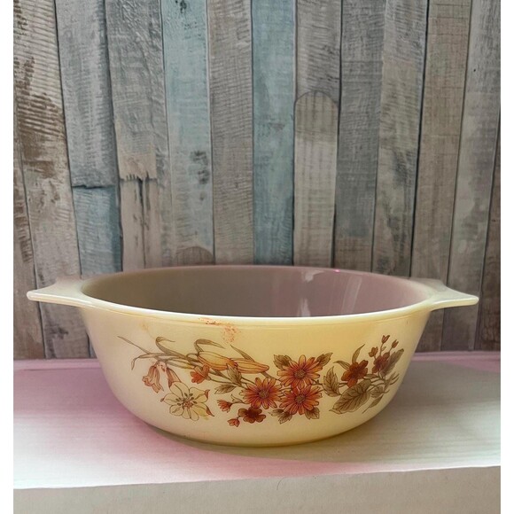 VTG Pyrex JAJ wildflowers 1 Litre  casserole dish - A-2-B (NO LID) - Picture 2 of 9